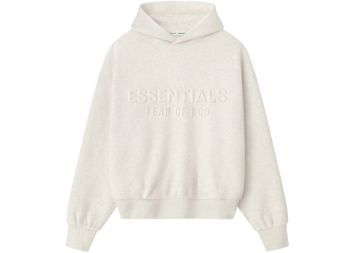 Fear of God Essentials Embossed Essentials Classic Hoodie Oatmeal Heather