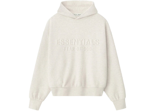 Fear of God Essentials Embossed Essentials Classic Hoodie Oatmeal Heather