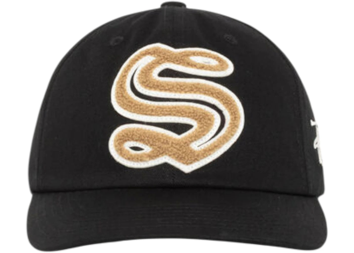 Stussy Mid-Depth Chenille S Cap Black