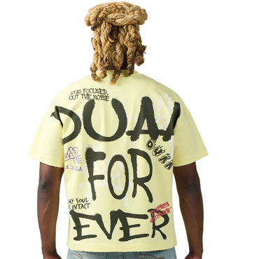 Duaa Yellow  Luv Tee