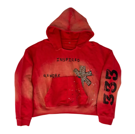 Inspired Galleria Red Rework Hoodie