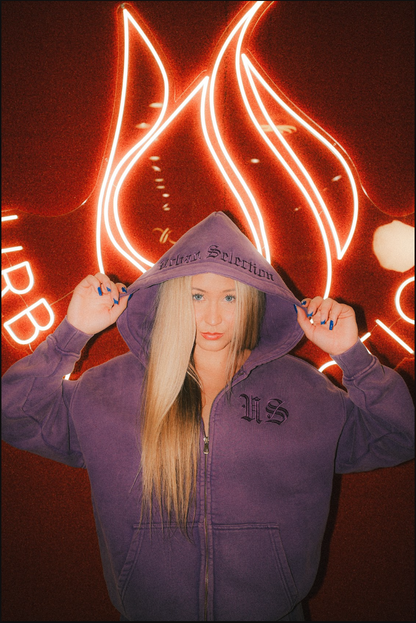 Urban Studios Signature Full-Zip Hoodie Purple