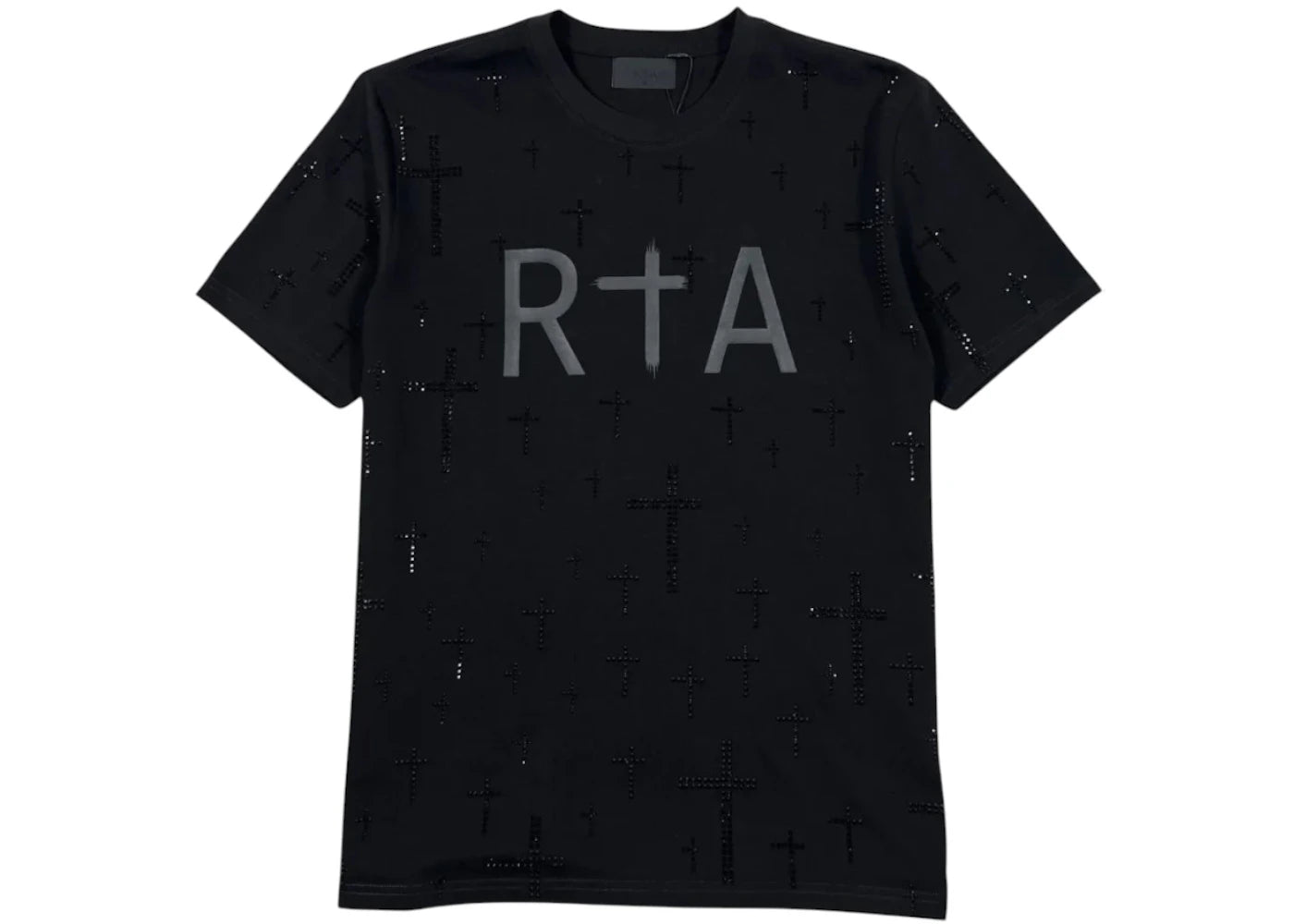RtA Liam Short Sleeve Tee Black Crystal