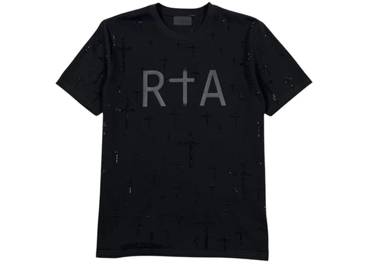 RtA Liam Short Sleeve Tee Black Crystal