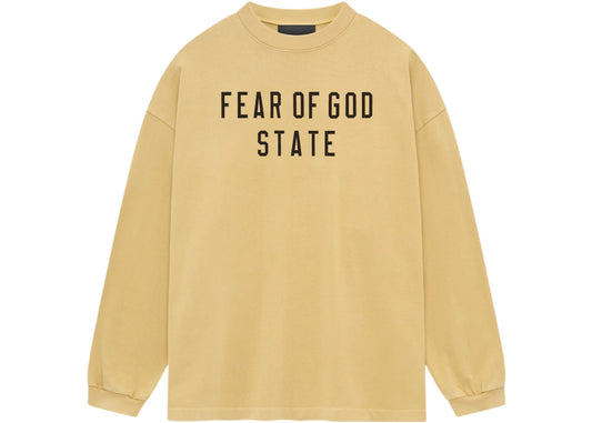 Fear of God Essentials Heavy Longsleeve Tee Amber