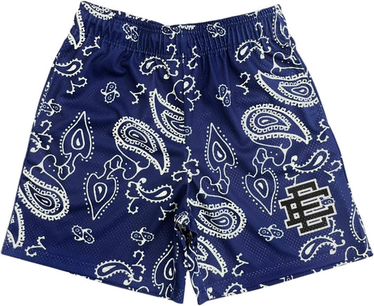 Eric Emanuel Basic Short Blue Paisley